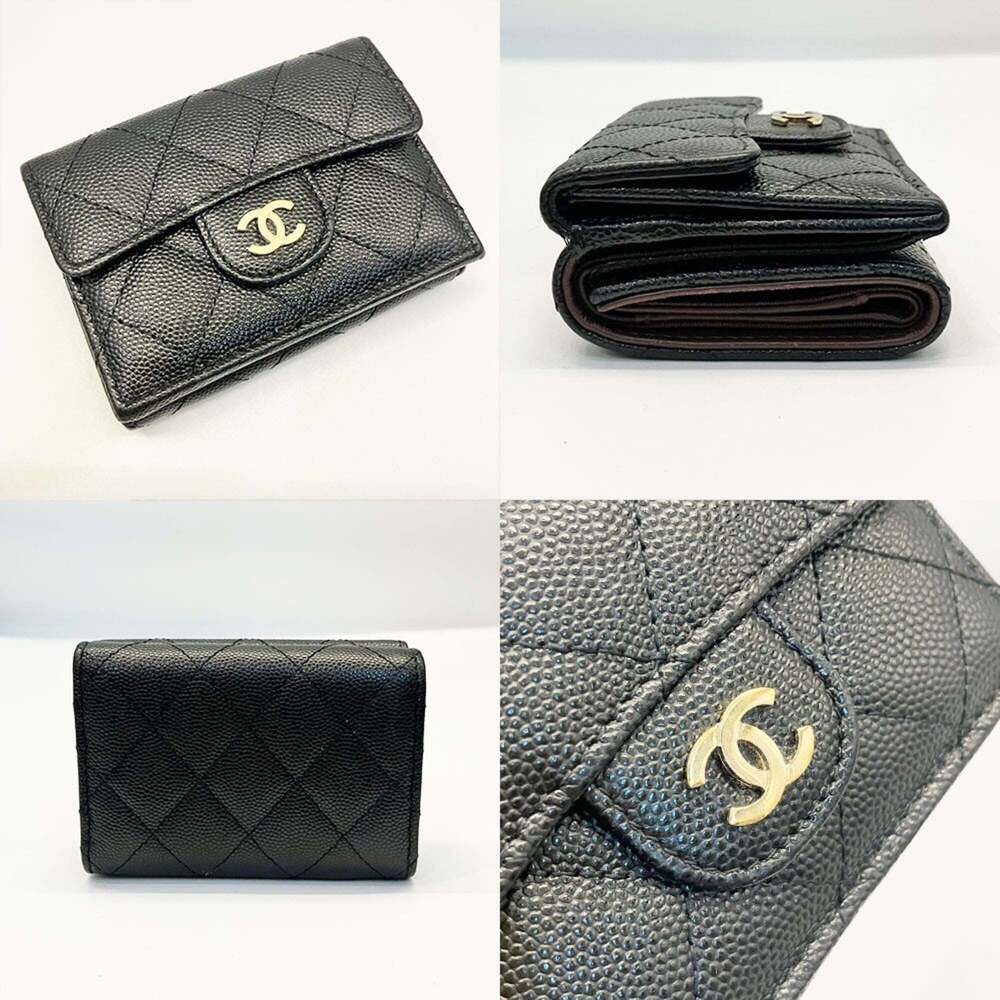 CHANEL Black Caviar Leather Wallet - Picture 3 of 7